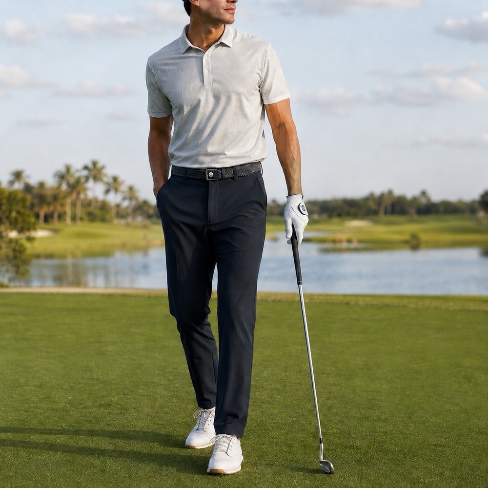 Bonobos Highland Tour Golf Pants Mens 34x32 Slim Black Performance Stretch